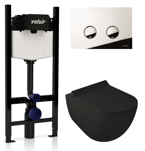Комплект унитаза с инсталляцией VALSIR KIT VSCR 7317NEMT Slim